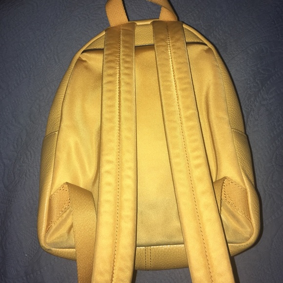 Coach MiniCharlie Pebble Mustard Backpack - Picture 4 of 8